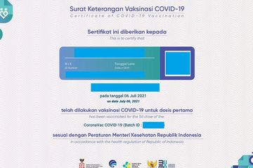 Kartu vaksin hilang? Ini yang harus dilakukan agar datanya tak disalahgunakan