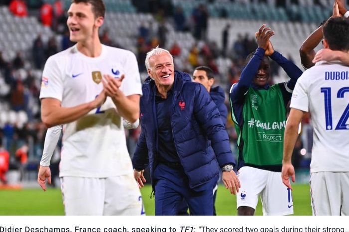 Pelatih timnas Prancis, Didier Deschamps.