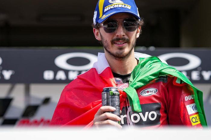 Francesco Bagnaia menjadi pemenang di MotoGP Italia 2022.