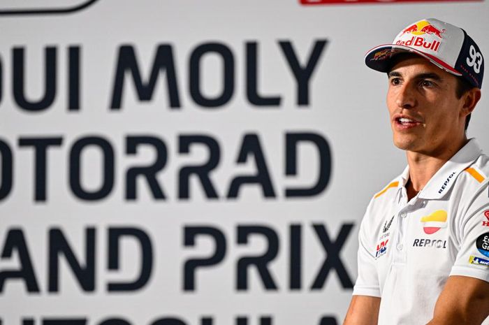 Pembalap Repsol Honda, Marc Marquez, jelang MotoGP Jerman 2023 pada konferensi pers, Kamis, 15 Juni 2023