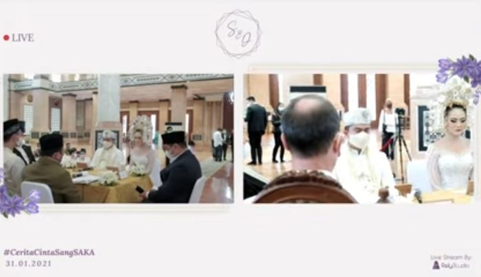 Sarah Gibson dan Diska Resha resmi menikah, Minggu (31/1/2021).