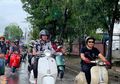 Cuma Pake Sandal Jepit Saat Riding Bareng Komunitas Vespa, Kelakuan Gibran pun Jadi Sorotan