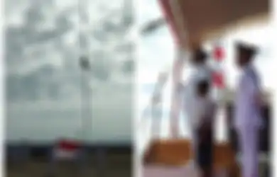 Sebelum 'Beraksi', Bocah Pemanjat Tiang Bendera Ternyata Sedang Dirawat di Tenda Medis