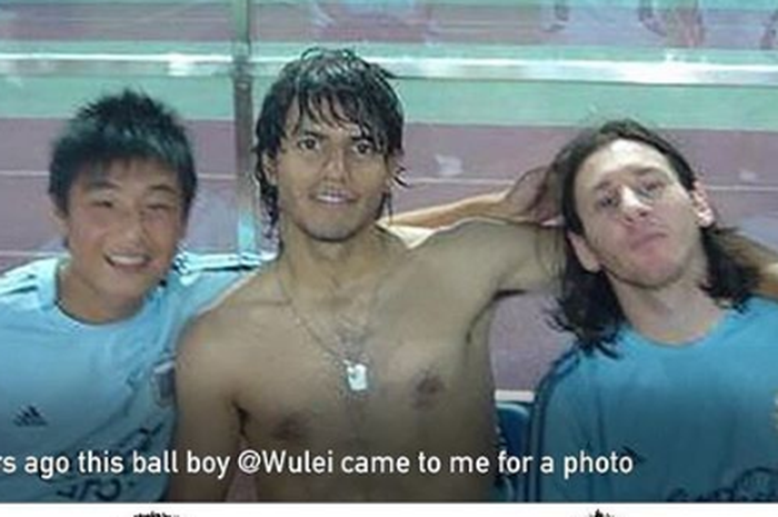 Unggahan Aguero terkait kisah Wu Lei