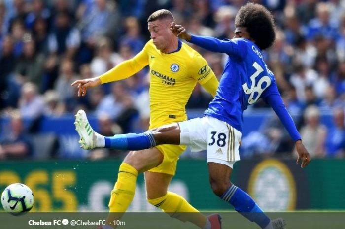 Laga Chelsea kontra Leicester City pada pekan ke-28 Liga Inggris