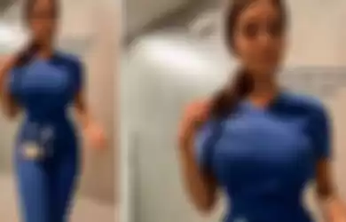Erika Diaz perawat yang berpakaian seksi dan ketat