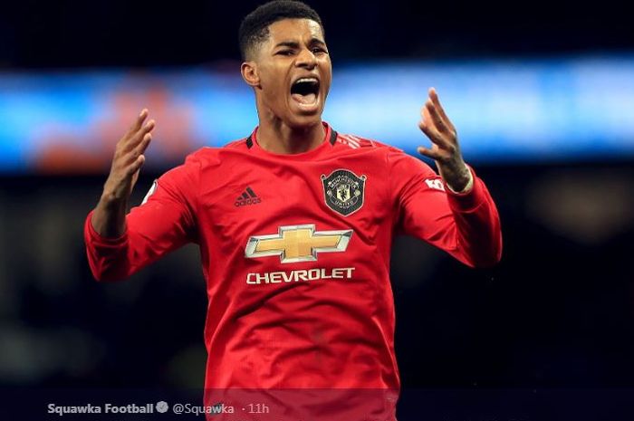 Penyerang Manchester United, Marcus Rashford.