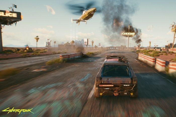 Night City in Cyberpunk game