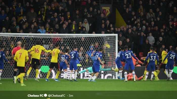 Chelsea saat bertandang ke markas Watford di Liga Inggris, Minggu (3/11/2019).