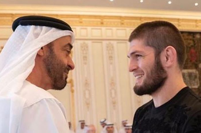 Khabib Nurmagomedov mendapat jamuan dari Pangeran Abu Dhabi, Sheikh Mohamed bin Zayed Al Nahyan.