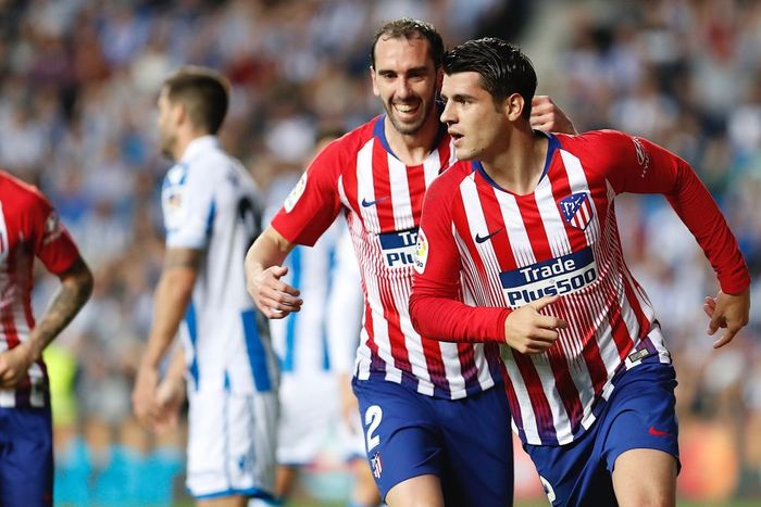 Penyerang Atletico Madrid, Alvaro Morata.