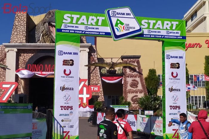 Lokasi start etape ketiga Bank BRI Tour d'Indonesia 2019, Jawa Timur (Jatim) Park 3, Malang, Rabu (21/8/2019).