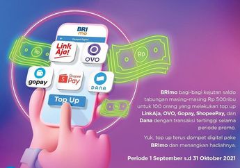 Cara Isi Shopeepay Lewat M-Banking BRI, Mudah Cukup Lewat Online