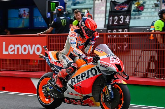 Pembalap Repsol Honda Marc Marquez yang punya hubungan baik dengan Ducati.