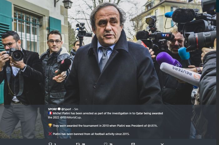 Mantan Presiden UEFA, MIchel Platini
