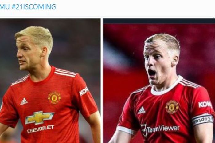 Kini punya otot petinju, Donny van de Beek samai perubahan yang dialami Cristiano Ronaldo di Manchester United.