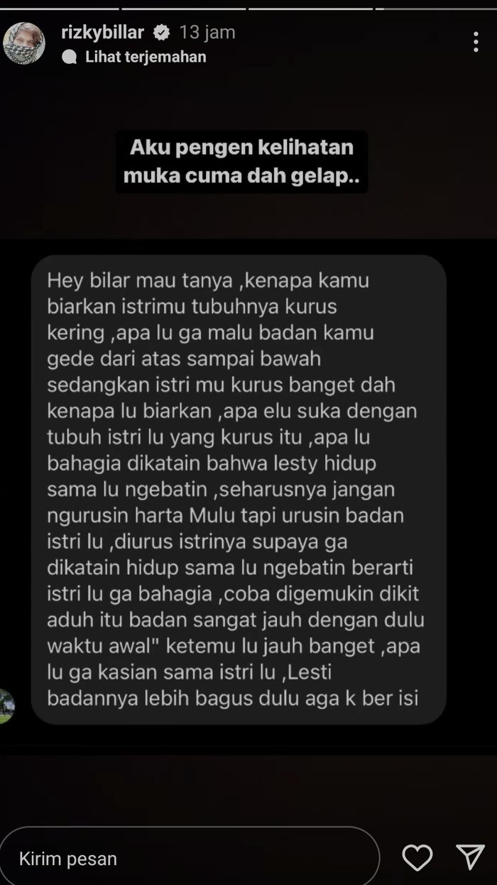 Posting-an Rizky Billar