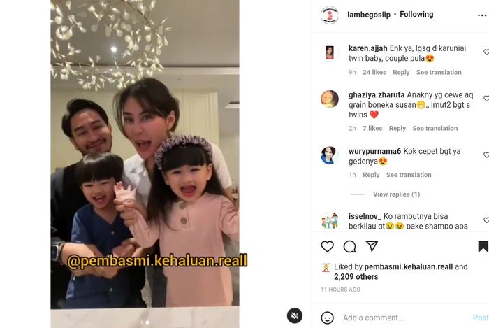 Syahnaz dan Jeje ajak anak challenge sound viral.
