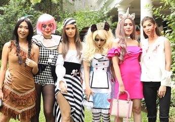 Turut Rayakan Halloween, Girls Squad Tampil Cetar dengan Kostum Unik dari Harley Queen Hingga Zombie