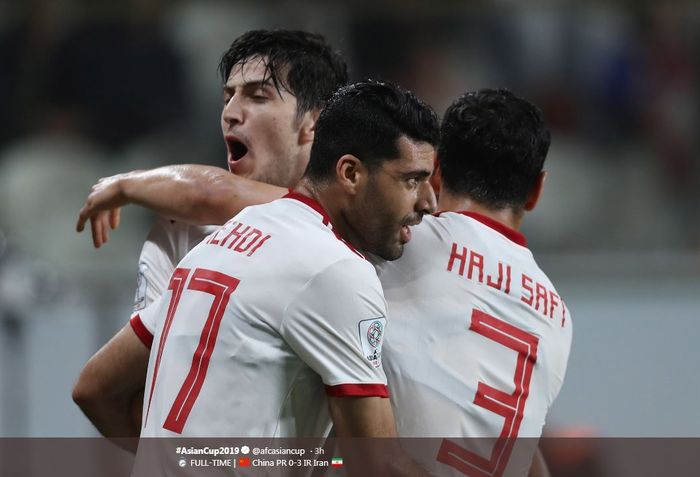 Timnas Iran mengalahkan China untuk lolos ke semifinal Piala Asia 2019.