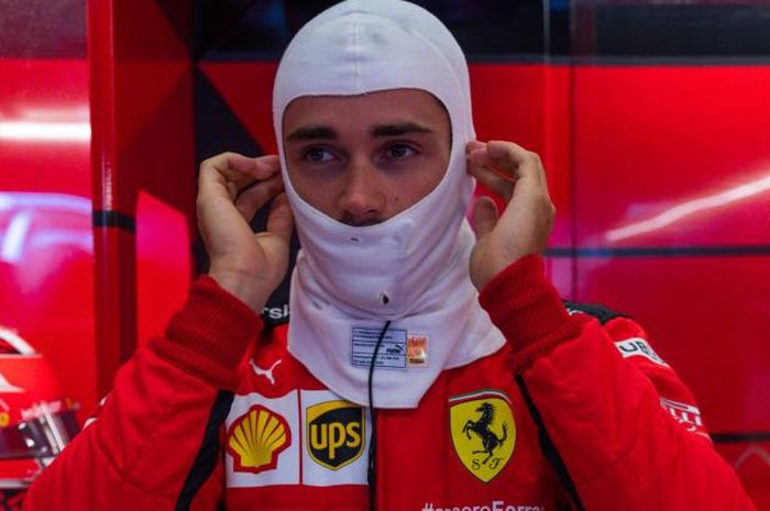 Pembalap Ferrari, Charles Leclerc, bersiap menjalani sesi hari kedua pada GP Austria 2020 di Red Bull Ring, Sabtu (4/7/2020).