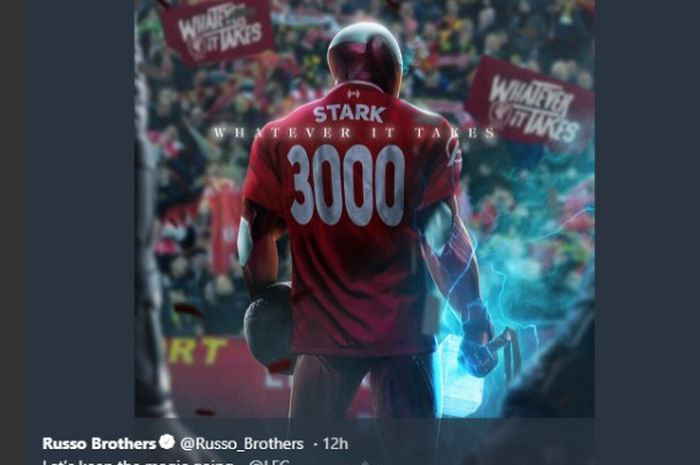 Dukungan sutradara Avengers: Endgame dan Iron Man untuk Liverpool di final Liga Champions