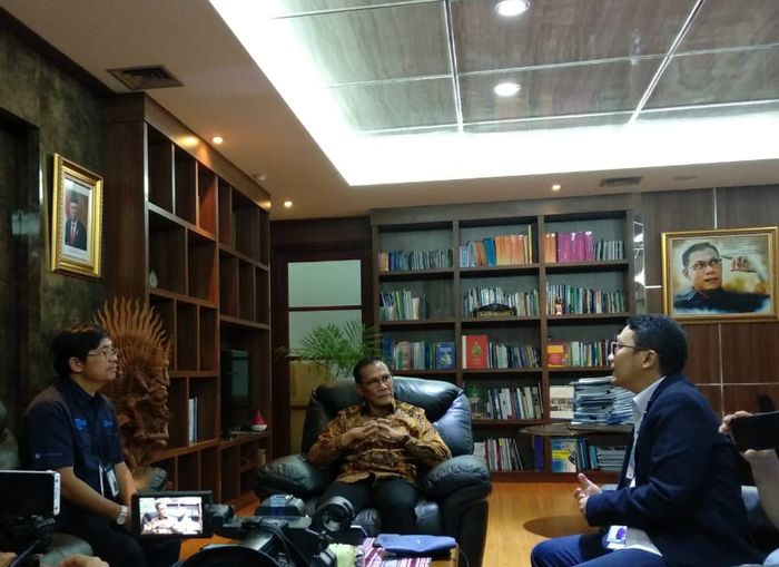 Kunjungan Kompas Gramedia Group ke kantor Kepala BPS, DR.Suhariyanto, Kamis (12/12/2019).