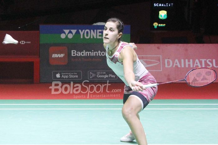 Duel kontra pawang An Se-young, Tai Tzu Ying di final BWF World Tour Finals 2023 membuat perasaan Carolina Marin campur aduk.