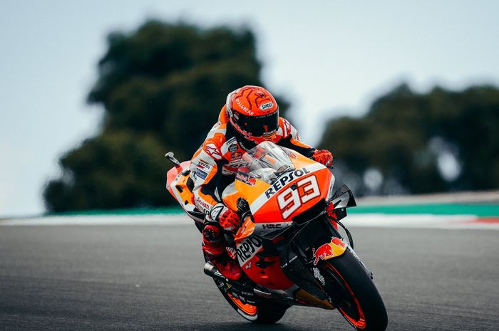 Pembalap Repsol Honda, Marc Marquez disebut jahanam atas performanya di MotoGP Portugal 2021.