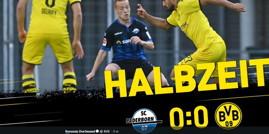 Babak I Bundesliga - Skor Kacamata Menghiasi Paruh Pertama Dortmund vs Paderborn