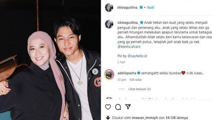 Okie Agustina beber sikap Keisha Alvaro di tengah kabar Gunawan Dwi Cahyo selingkuh