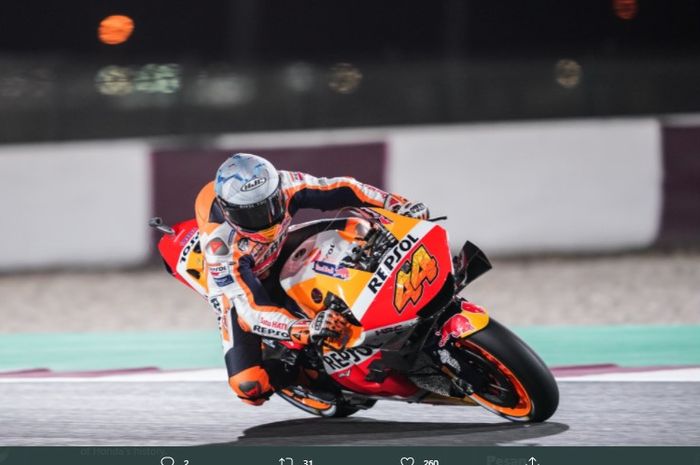 Pembalap Repsol Honda, Pol Espargaro, tampil melempem di MotoGP Doha 2021.