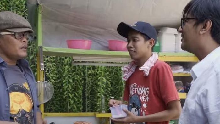 Sule dan Andre Taulany kaget saat lihat Dede Sunandar jualan mie ayam 