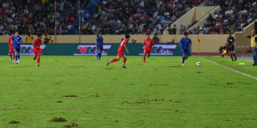 SEA Games 2021 - Garuda Muda Harus Waspada, Pelatih Thailand Keluhkan Kondisi Lapangan Stadion Thien Truong