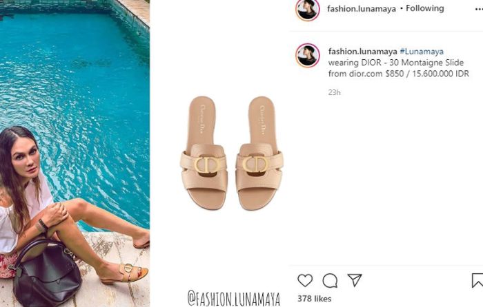 Tangkap Layar Instagram @fashion.lunamaya
