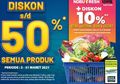 Promo Hypermart, Diskon 50% Semua Produk, Extra Diskon Pakai E-Wallet