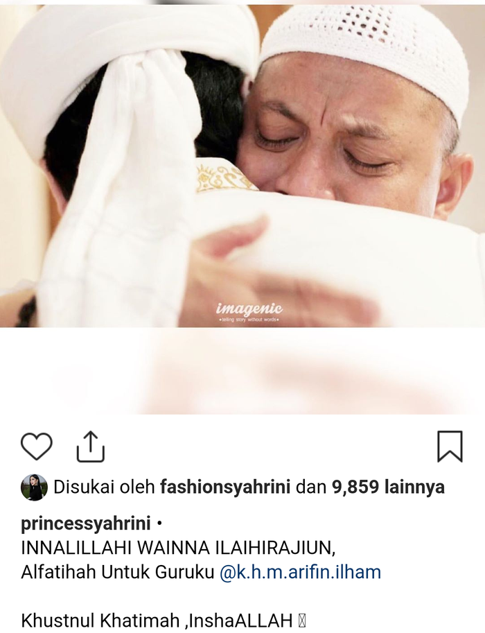 Ungkapan duka Syahrini