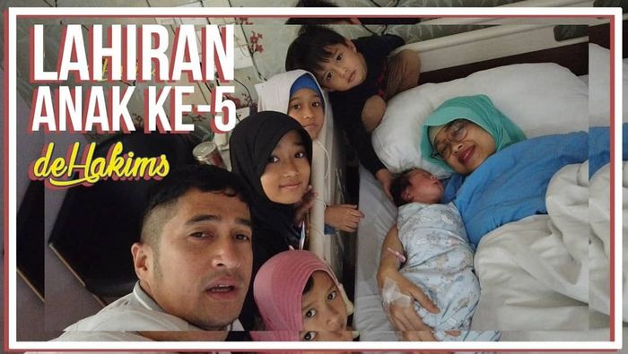 Istri Irfan Hakim melahirkan anak kelima