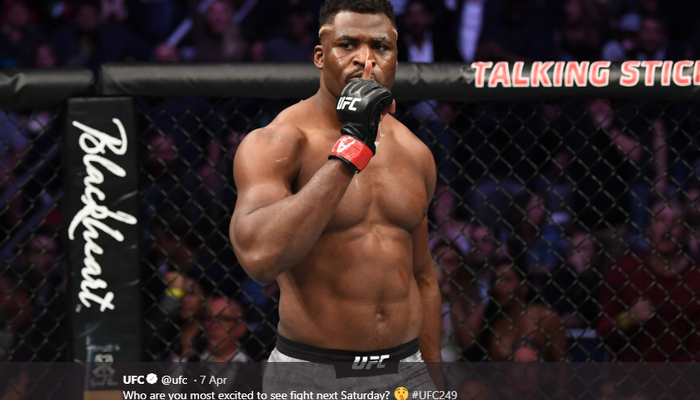 Petarung kelas berat UFC asal Kamerun, Francis Ngannou.