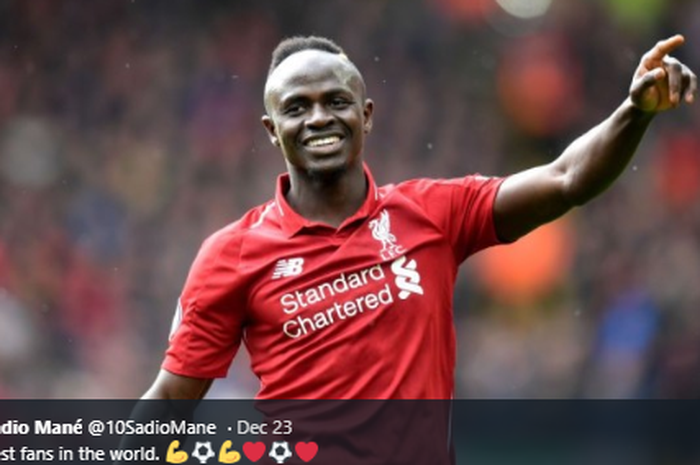 Penyerang milik Liverpool, Sadio Mane.