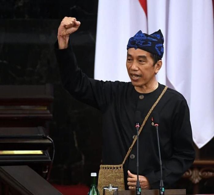 Jokowi Saat Hadiri Sidang MPR