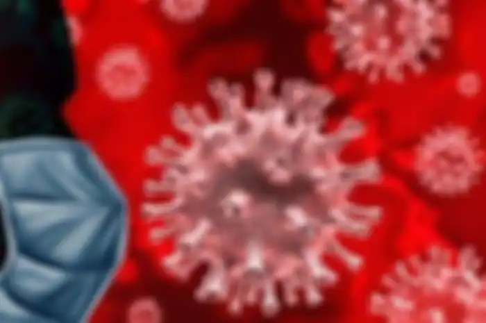Ilustrasi virus corona (Covid-19).