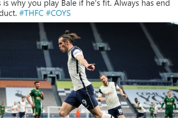 Gareth Bale mencetak hattrick, Tottenham Hotspur pesta gol ke gawang Sheffield United pada Minggu (2/5/2021) waktu setempat.
