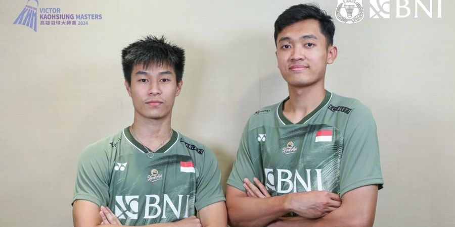 Hasil Kaohsiung Masters 2024 - Daniel/David Keok, Amunisi Ganda Putra Indonesia Berkurang Satu