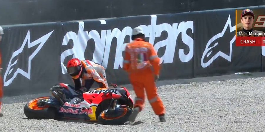 Terjatuh di MotoGP Italia 2021, Marc Marquez Rasakan Berkah dalam Musibah