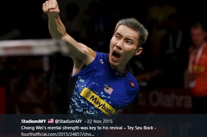 Mantan pebulu tangkis Malaysia, Lee Chong Wei.