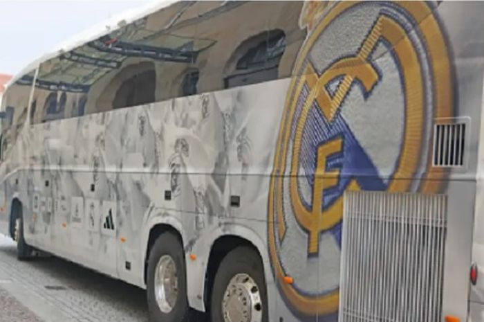 Bus rombongan Real Madrid terlibat tabrakan di Jerman pada Senin (12/2/2024).