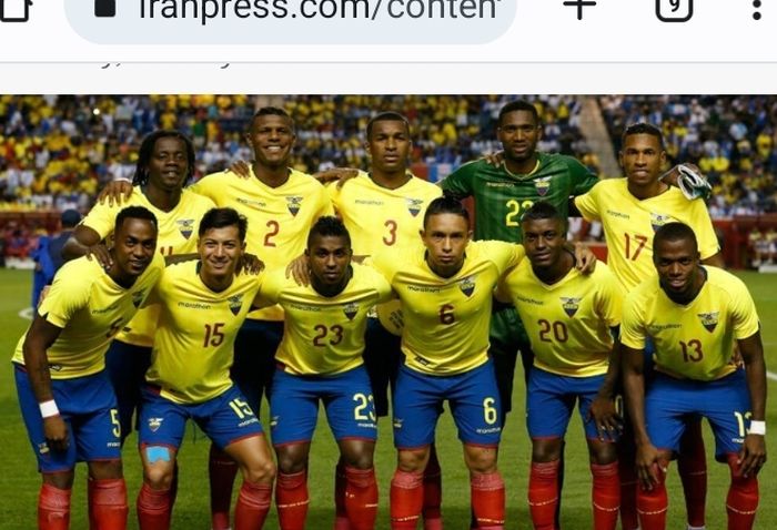 Tim nasional Ekuador saat menjalani Kualifikasi Piala Dunia 2022 zona CONMEBOL.