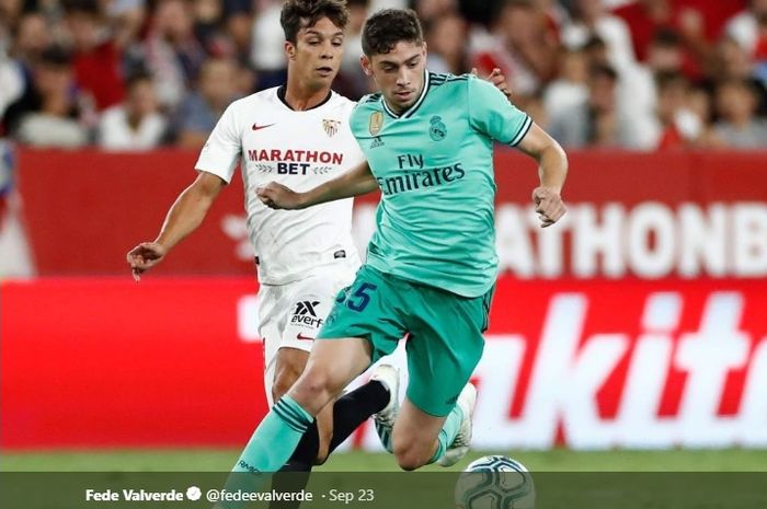 Pemain Real Madrid Federico Valverde