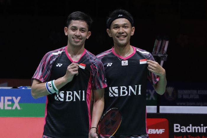 Pasangan ganda putra Indonesia, Fajar Alfian/Muhammad Rian Ardianto, keluar sebagai kampiun Malaysia Masters 2022